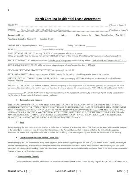 Free Lease Agreement Form Fillable Printable Forms Free Online