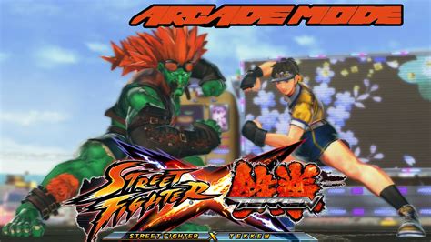 Street Fighter X Tekken Arcade Mode With Sakura Blanka Youtube