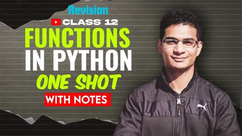 Functions In Python Revision Chapter 2 Class 12 Computer Science With Python Complete