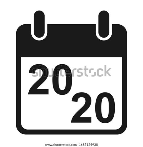 Calendar Icon 2020 Date Event Symbol Stock Vector (Royalty Free ...
