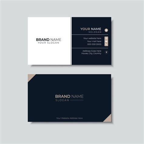 Minimalist business card design 37206364 Vector Art at Vecteezy