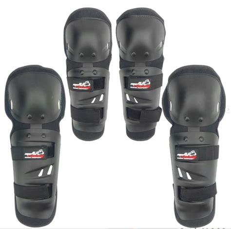 Set De Rodilleras Y Coderas Para Moto 4 Piezas Moto Racing