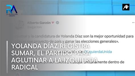 Yolanda D Az Registra Sumar El Partido Instrumental Para Aglutinar A