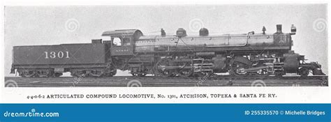 44062 Locomotora Compuesta Articulada No 1301 Atchison Topeka Santa Fe