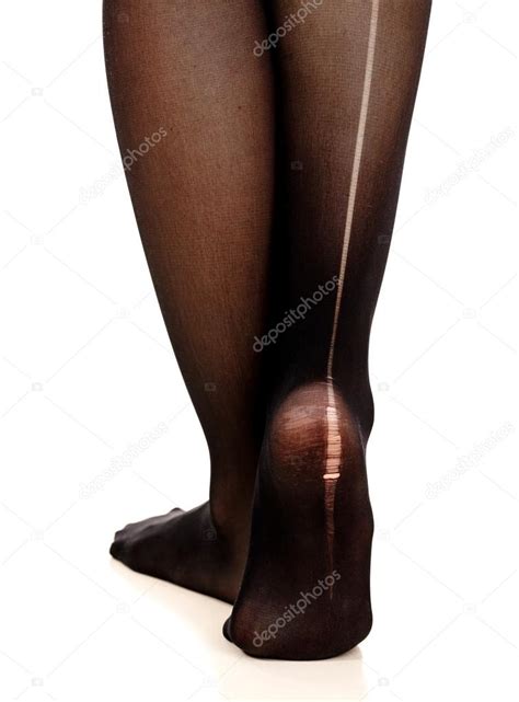 Jambes Féminines En Collants Déchiré Image Libre De Droit Par Nobilior