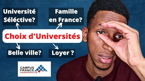 Choix Duniversités Sur Campus France Sur Quoi Se Baser Pour Faire