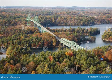 Thousand Islands Bridge Ontario Canada Stock Photo Image Of Fall