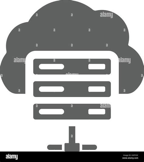 Icono De Nube Inform Tica Y Base De Datos Archivo Eps Vectorial