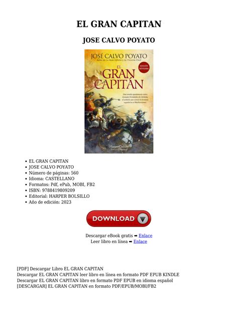 Descargar El Gran Capitan Pdf Docdroid