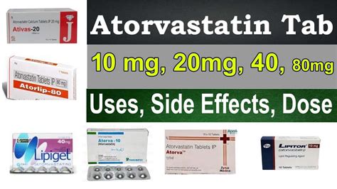 Atorvastatin 10 Mg 20 Mg 40mg Tablet Atorva 20 Mg 40 Mg 80 Mg Uses