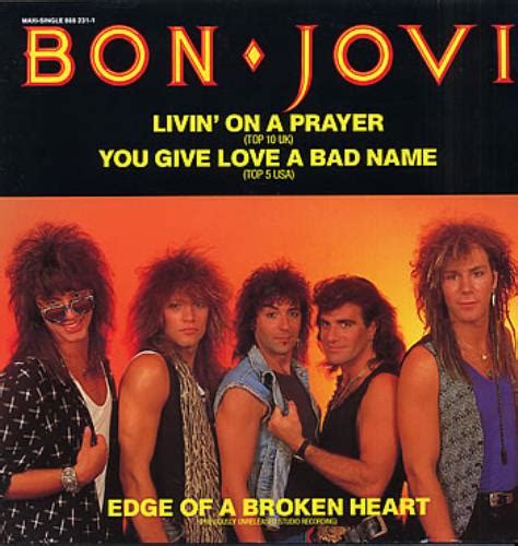 Bon Jovi Livin On A Prayer German 12 Vinyl Single 12 Inch Record