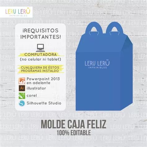 Kit Imprimible Molde Cajita Feliz Mc Donals Editable