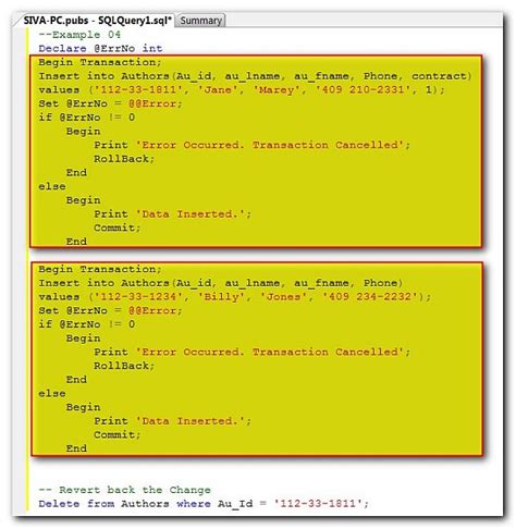 Sql Server Transaction Types