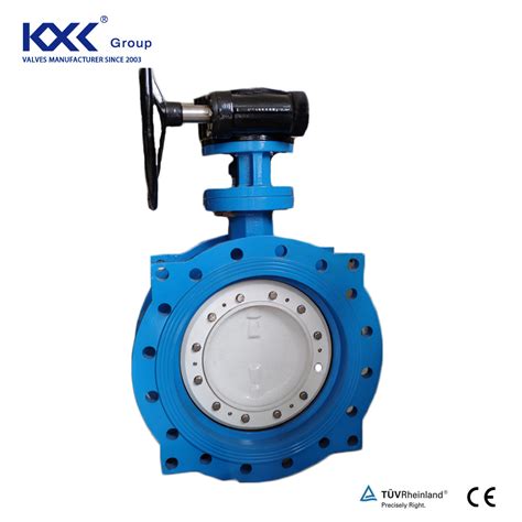 DN50 DN1200 Pn10 Pn16 Pn25 Wafer Gear Box Operated Butterfly Valves