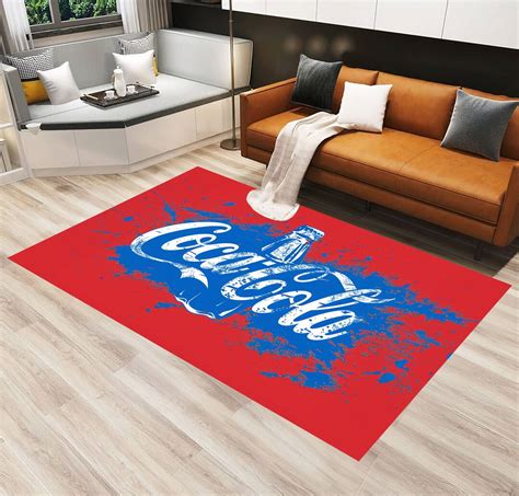 Coca Cola Pattern Rug Coca Cola Written Rug Coke Rug Rugs For Living