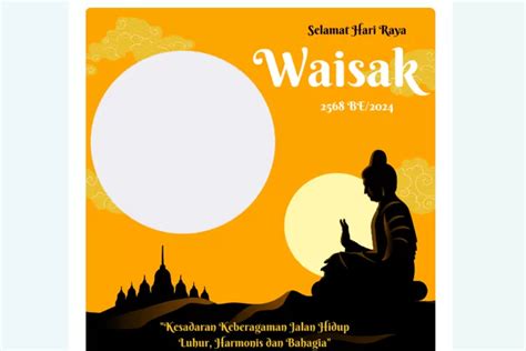 Rekomendasi Twibbon Hari Raya Waisak Desain Estetik Donwload Di