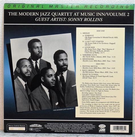 Yahoo オークション Modern Jazz Quartet with Sonny Rollins MJQ mo