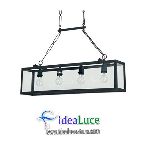 Lampadario Sospensione Ideal Lux Igor Sp4 Nero 092942 IdeaLuceStore