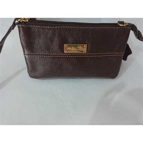 Bolsa Folha Seca - Bolsa Porta-Celular Com Duas Divisões De Couro Folha Seca | Shopee Brasil