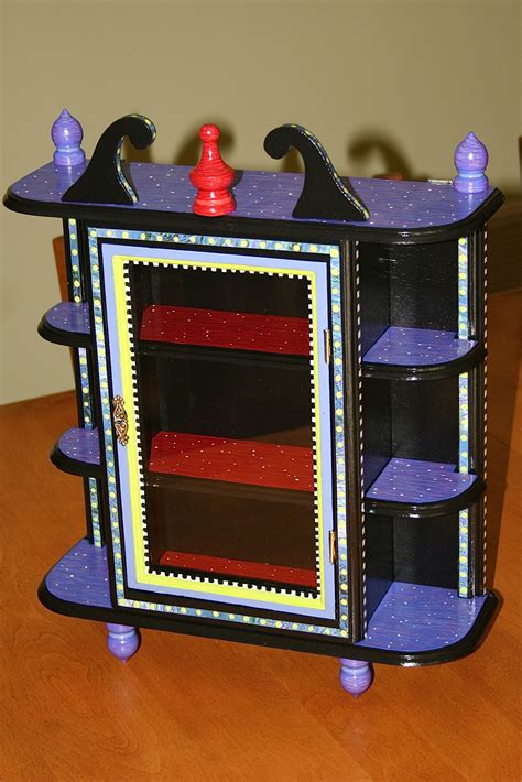 Tiny Little Cabinet For Tiny Little Anime Figures Whimsical Decor Hand Painted Furniture