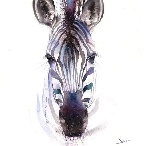 Zebra Art Print - Etsy