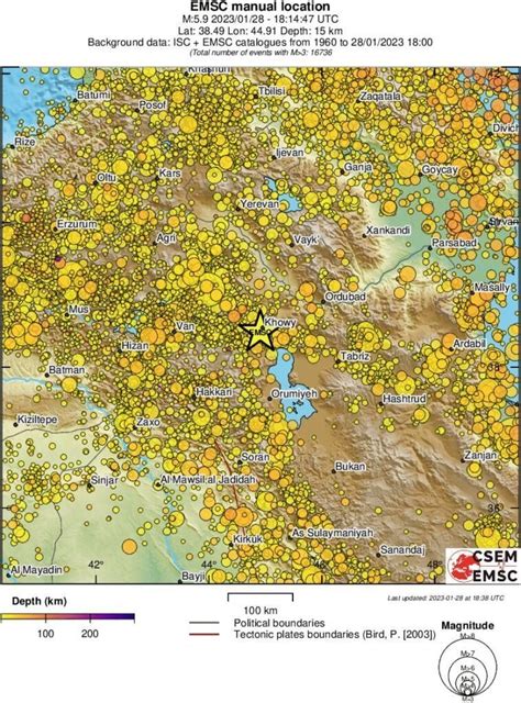 Shallow M5 9 Earthquake Hits Northern Iran The Watchers