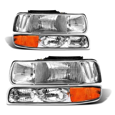 Adcarlights Headlight Assembly For 1999 2002 Chevy Silverado 1500 2500 2001 2002 Chevy Silverado