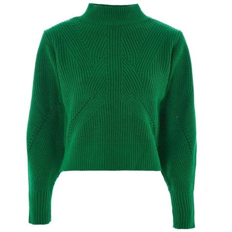 Topshop Lattice Back Funnel Neck Jumper 165 Ils Liked On Polyvore