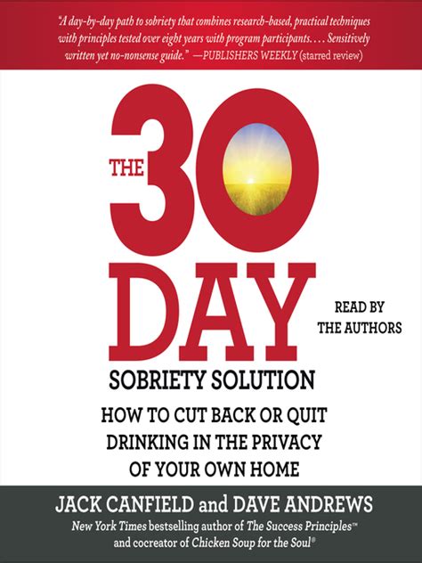 The 30 Day Sobriety Solution Los Angeles Public Library Overdrive