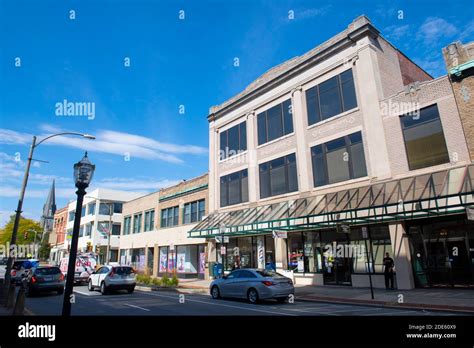 Historic Commercial Buildings On Main Street At Oliver Street In