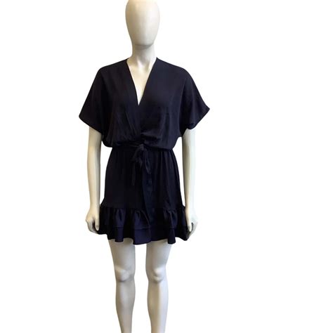 Brand New Sheike Womens Size 6 V Neck Mini Dress Midnight Blue