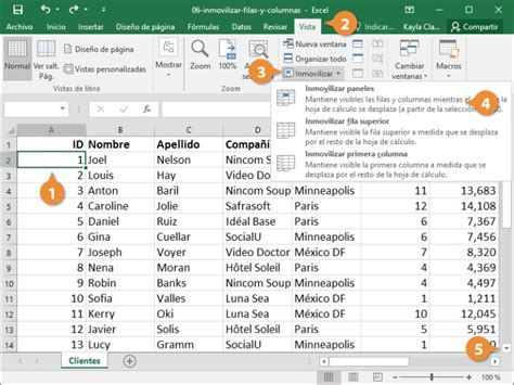 C Mo Fijar Filas Y Columnas En Excel