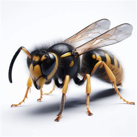 Premium AI Image Wasp Isolated On A White Background