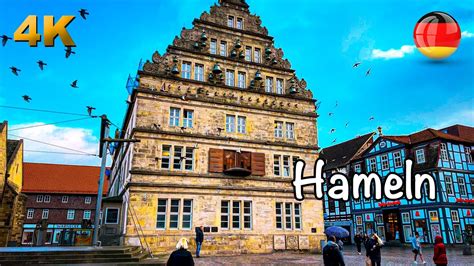 The Pied Piper Of Hamelin In Hameln Germany Walking Tour K Hdr Youtube