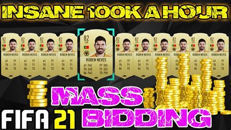 FIFA 21 100K COINS A HOUR TODAYS MASS BIDDING FILTERS SNIPING FILTERS