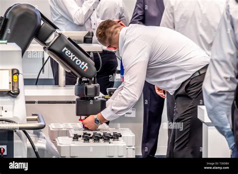 Hannover Deutschland April Bosch Rexroth Ist Ihre Cobot