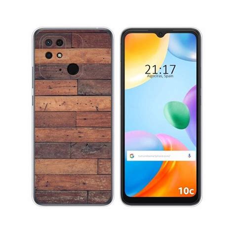 Funda Silicona Para Xiaomi Redmi 10c Diseño Madera 03 con Ofertas en