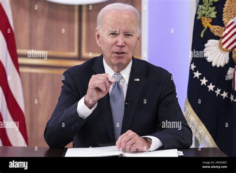 Washington Usa April Usa Pr Sident Joe Biden Spricht Am