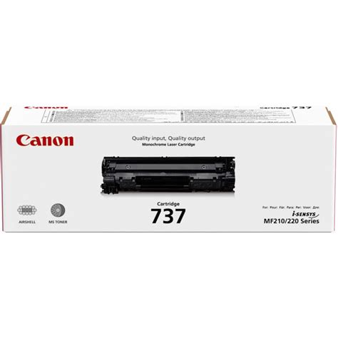 Canon 737 Noir Originale Cartouche De Toner Pour I Sensys