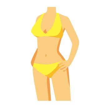 Vibrant Yellow Bikini Cliparts For Your Creative Projects