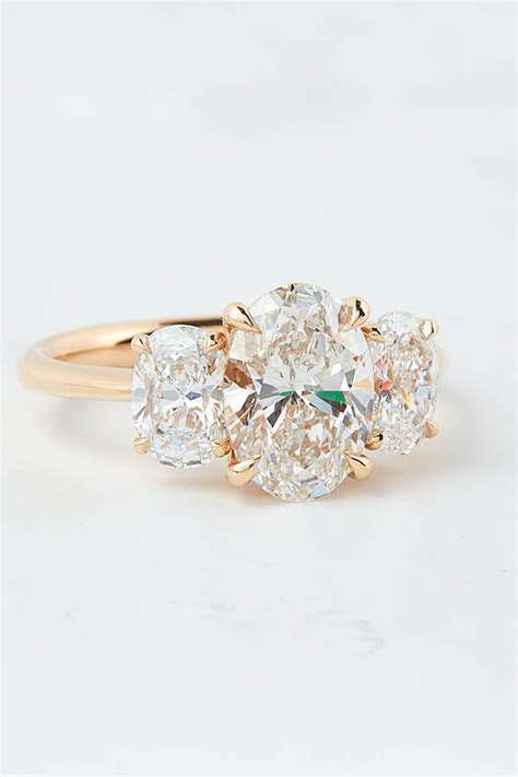 Simple Gold Diamond Engagement Rings