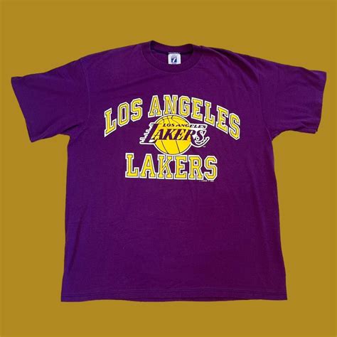 Vintage Los Angeles Lakers Logo 7 Shirt Great... - Depop