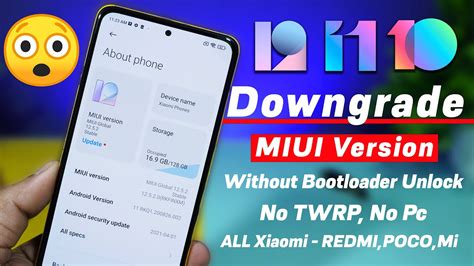 Downgrade MIUI Version Without Unlock Bootloader TWRP Pc Easy Way To