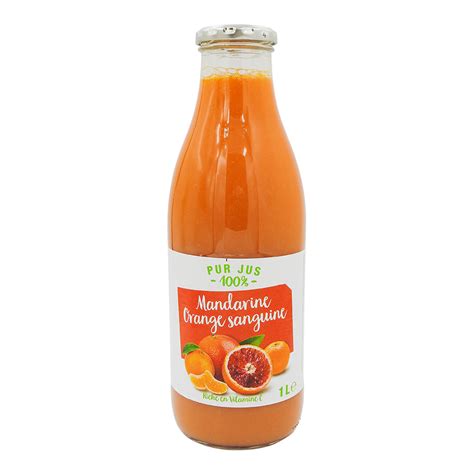 Grossiste Pur Jus Mandarine Orange Sanguine Bouteille L Ct Prix En