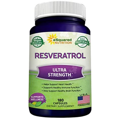 Asquared Nutrition Resveratrol Ultra Maximum Strength Dietary Supplement 180 Capsules Lazada Ph