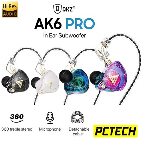 Qkz Ak Pro Dd Dynamic Wire Earphones Hi Fi Bass Earbuds In Ear