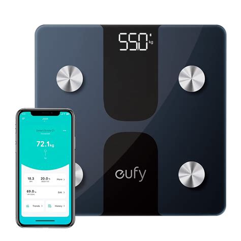 【anker Eufy Smart Scale C1のレビュー】アプリでデータが蓄積できる体重計。bmi、基礎代謝、体脂肪量、内臓脂肪など測定