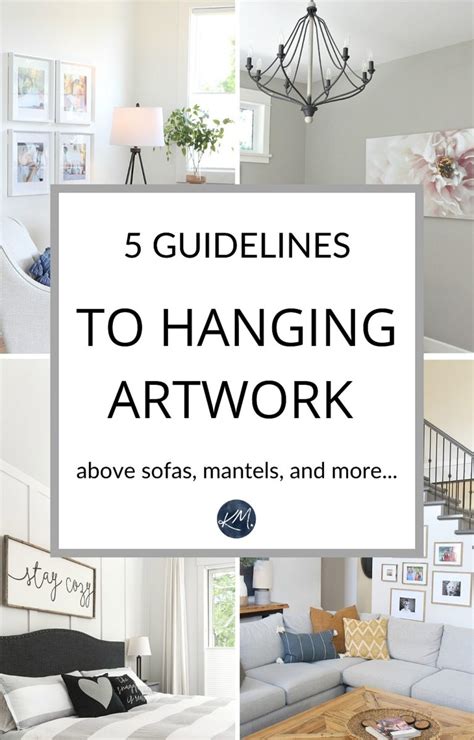 The Right Height To Hang Artwork And Mirrors Tips And Ideas Living