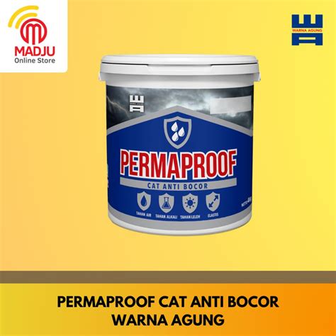 Jual Cat Tembok Anti Bocor Waterproofing Cat Dinding Permaproof Warna