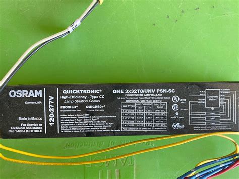 OSRAM Quicktronic Universal T8 Ballast QHE3x32T8 Unv PSN SC EBay